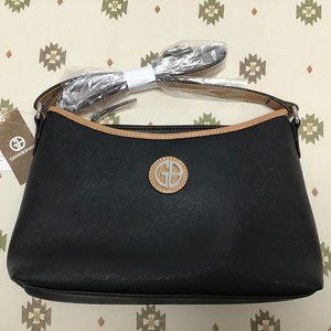 GIANI BERNINI Black Safiano East-West Crossbody #1 - NWT